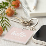 Modern Hej av minimal pastellRosa och du Namn<br><div class="desc">Modern Hej av minimal pastellRosa och du Namn</div>
