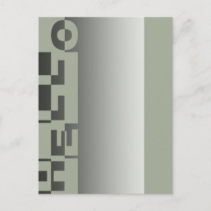 Modern HEJ Banner + din backgr. & idéer Vykort