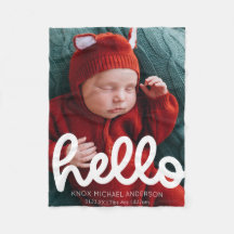 Modern Hej Birgement annonsation med foto