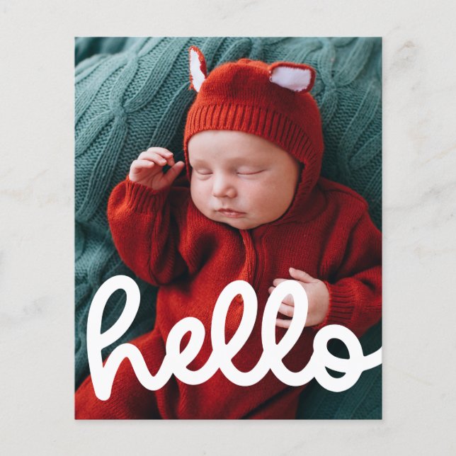 Modern Hej Birkeljud med fotobudget Flygblad (Framsidan)