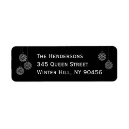 Modern Helgdag-adressetikett Returadress Etikett