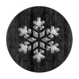 Modern Helgdag Black and White Snowflake