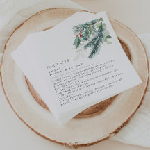 Modern Helgdag Bröllop Napkins