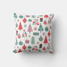 Modern Helgdag Cushion | Mysiga jul Mönster
