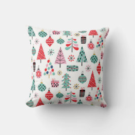 Modern Helgdag Cushion | Mysiga jul Mönster Kudde
