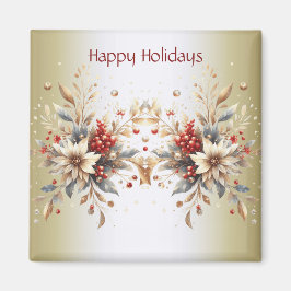 Modern Helgdag Flowers Magnet