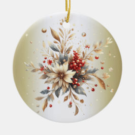 Modern Helgdag Flowers Ornament