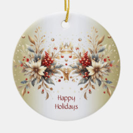 Modern Helgdag Flowers Ornament