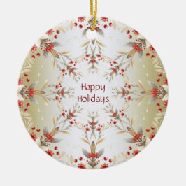 Modern Helgdag Flowers Ornament
