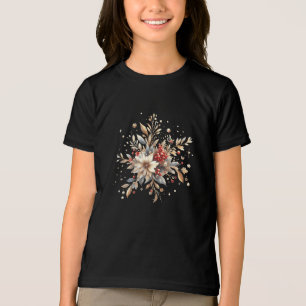 Modern Helgdag Flowers T-Shirt
