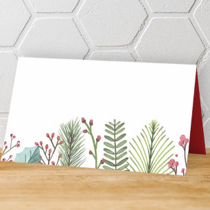 Modern Helgdag Foliage   HELGDAG Placeringskort