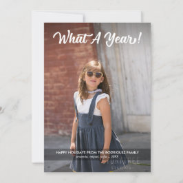 Modern Helgdag för foton av typen What A Year Anpa Julkort