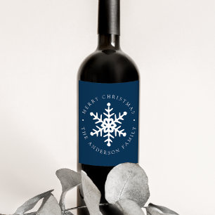 Modern Helgdag för nuffelflottan Vinflaska Etikett
