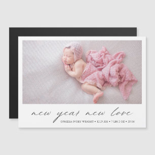 Modern Helgdag Foto Cute Birth-annonsering