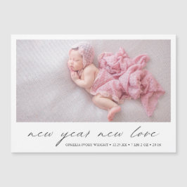 Modern Helgdag Foto Cute Birth-annonsering