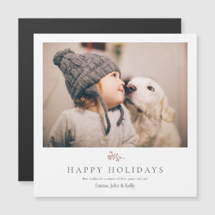 Modern Helgdag-fotokort för jultomte