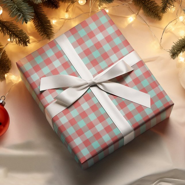 Modern Helgdag Gift med vit rött skal Presentpapper (Skapare uppladdad)