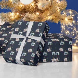 Modern Helgdag-julfamiljen Photo Anpassningsbar Be Presentpapper