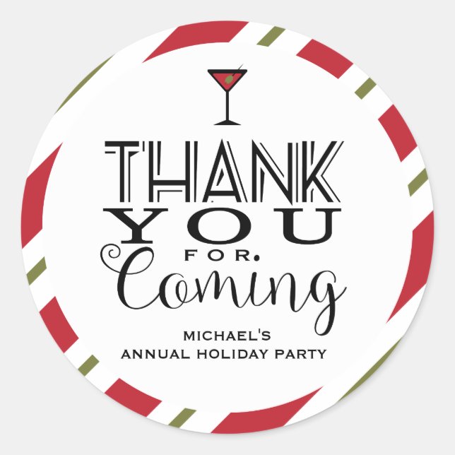 Modern helgdag, tack runt klistermärke (Framsida)