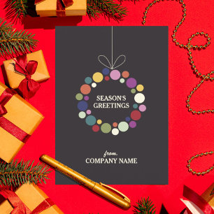 Modern Helgdag WandeCorporate-jul Julkort