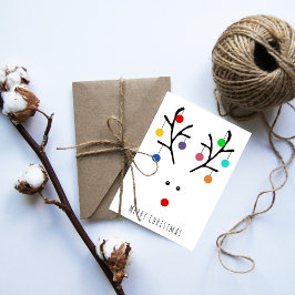 Modern Helgdag Whimsier Rener-julkort Julkort