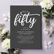 Modern Hello Fifty 50-årsdag
