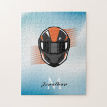 Modern Helmet Tävla Motorcross eget namn Ombre