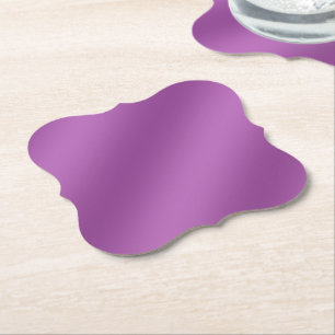 Modern, helt enkelt solid lila gradient Wave mönst Underlägg Papper
