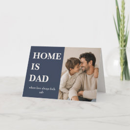 Modern Hem är Pappa Fotokort - Fars dag Kort