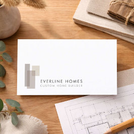 Modern Hem Byggare Minimalist Visitkort
