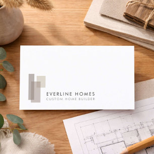 Modern Hem Byggare Minimalist Visitkort