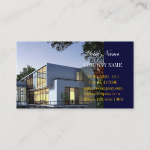 Modern hem- konstruktionsbyggmästarefastighet visitkort