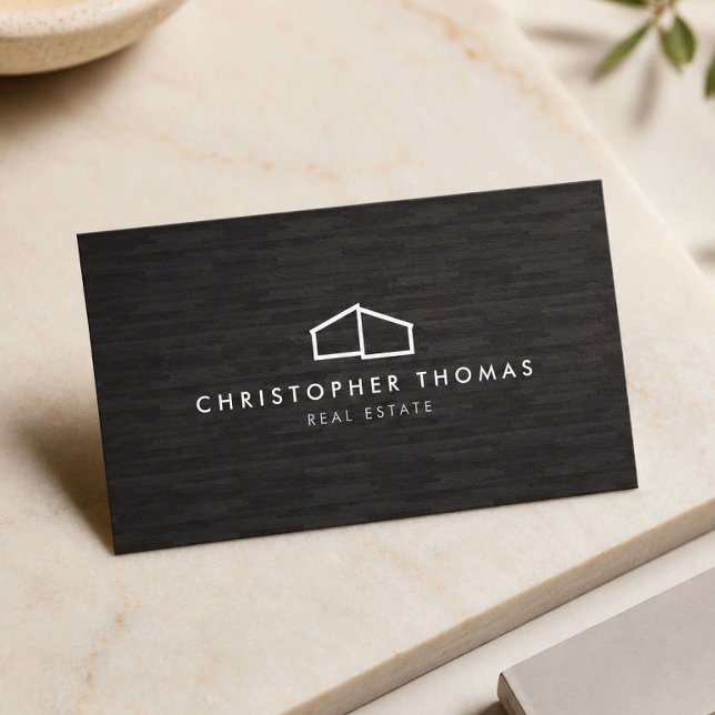 Modern Hem Logo Arkitektur, Fastigheter Dk Trä Visitkort (Skapare uppladdad)