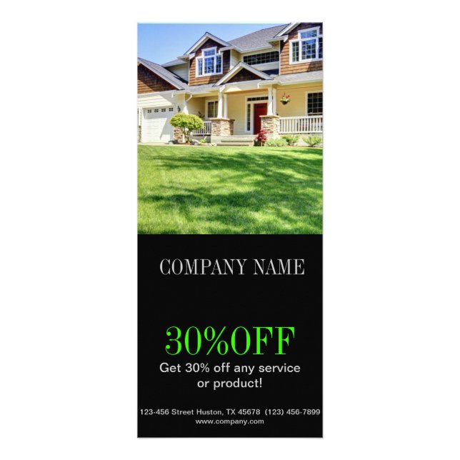 Modern hem- renovering som omdanar fastigheten reklamkort (Framsidan)