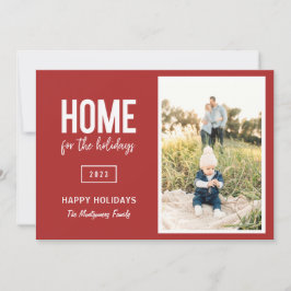 Modern hemmet för Helgdagarnas fotokort för Helgda Julkort