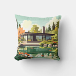 Modern hemmet i mitten av århundradet nr 94 kudde