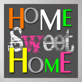 Modern hemsöt hemsöt Trendig, färgat Poster