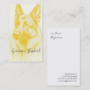 Modern herdehund visitkort