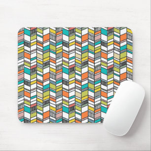 Modern Herringbone i mitten av århundradet Musmatta