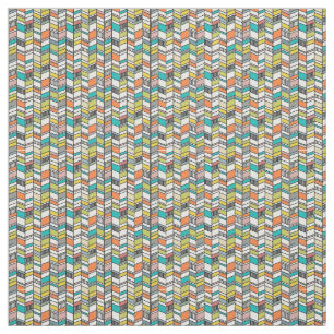 Modern Herringbone i mitten av århundradet Tyg