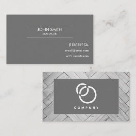 Modern Herringbone-Logotyp Visitkort