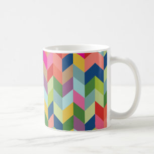 Modern Herringbone Mönster Kaffemugg