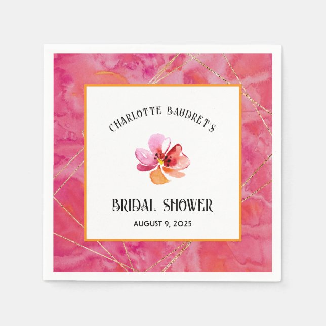 Modern Hett Färg Pappersservett (Framsidan)