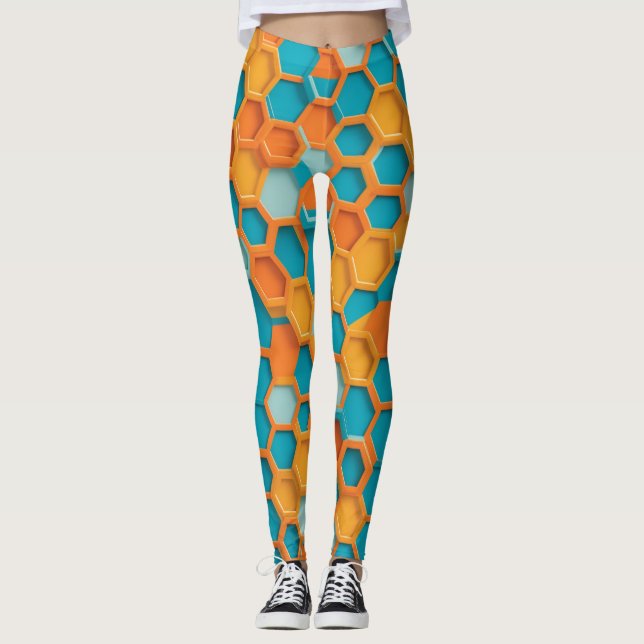 modern hexagon leggings (Framsida)