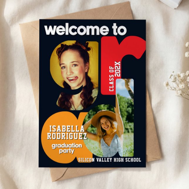 Modern High School Graduation Invitation Inbjudningar (Skapare uppladdad)