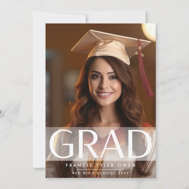 Modern High School i Rand GRAD | Fotoklass för Meddelande (Framsida)