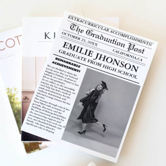 Modern High School i Studenten Inbjudningar