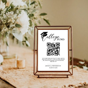 Modern High School Studenten Colleg Fund QR Poster