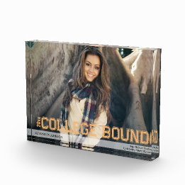 Modern High School Studenten Overlay Gult Guld