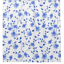 Modern Himlar Blue Daisy Blommigt